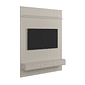 Painel Frisado Oslo 1.9 em MDF para TV até 75 Polegadas com Bancada Bali Off White - Lukaliam Móveis Painel Frisado Oslo 1.9 em MDF para TV até 75 Polegadas com Bancada Bali Off White - Lukaliam Móveis