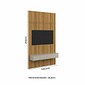 Painel Frisado Bali 1.5 para Tv até 55 Com Bancada Bali Freijo/off White - Lukaliam Painel Frisado Bali 1.5 para Tv até 55 Com Bancada Bali Freijo/off White - Lukaliam