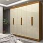 Guarda-roupa Gelius Império 06 Portas 02 Gavetas 183,5cm 100% MDF - Off White