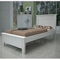 Cama Solteiro Plus em MDF Branco - Bom Pastor Cama Solteiro Plus em MDF Branco - Bom Pastor