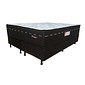 Conjunto Cama Box Topázio Turquia Casal Queen 158x198x77cm Black Molas Ensacadas