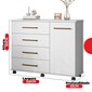 Cômoda Flora Demóbile 4 Gavetas e 1 Porta – Branco Cômoda Flora Demóbile 4 Gavetas e 1 Porta – Branco