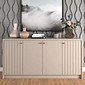 Buffet para Sala 4 Portas em MDF Lia Cimol Off White Buffet para Sala 4 Portas em MDF Lia Cimol Off White