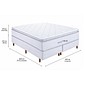 Conjunto Box Casal Bariloche Ice King 193cm Molas Ensacadas Espuma D33 com Pillow Top