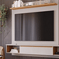 Painel para TV 65" Bahamas Plus 100% MDF Permobili Off White/Nature
