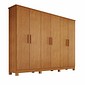 Guarda-Roupa Casal Em MDF 6 Portas Bianchi Nina Nature Guarda-Roupa Casal Em MDF 6 Portas Bianchi Nina Nature