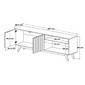 Rack Buriti Ripado para TV até 65 Polegadas 2 Portas Giga Móveis Off White/Nature 160cm Rack Buriti Ripado para TV até 65 Polegadas 2 Portas Giga Móveis Off White/Nature 160cm