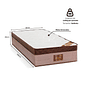 Colchão Royal Solteiro Molas Ensacadas 88x188x28cm Reconflex 120kg Europillow