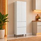 Paneleiro Nesher 2 Portas 2 Gavetas Rainha 70cm - Branco
