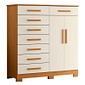 Cômodas 8 Gavetas 2 Portas Albatroz New Verona 125cm - Cinamomo/Off White