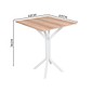 Conjunto Mesa com 4 Cadeiras para Cozinha 68cm Branco/Carvalho - Ciplafe Conjunto Mesa com 4 Cadeiras para Cozinha 68cm Branco/Carvalho - Ciplafe