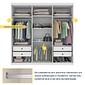 Guarda-Roupa Casal Lagos 6 Portas 4 Gavetas – Tcil Móveis (Branco) Guarda-Roupa Casal Lagos 6 Portas 4 Gavetas – Tcil Móveis (Branco)