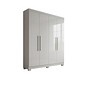Guarda-Roupa Solteiro 100% MDF 4 Portas Sergipe Branco - Bianchi Guarda-Roupa Solteiro 100% MDF 4 Portas Sergipe Branco - Bianchi