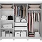 Guarda-roupa Madri 202.8cm CHF Móveis - Branco