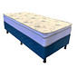 Cama Box Solteiro Conjugada 88x188x62 Malu Charm Azul Cama Box Solteiro Conjugada 88x188x62 Malu Charm Azul
