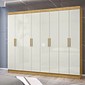 Guarda-Roupa Casal 8 Portas 4 Gavetas Tauri MX Móveis Marrocos/Off White Guarda-Roupa Casal 8 Portas 4 Gavetas Tauri MX Móveis Marrocos/Off White