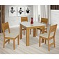 Mesa 4 Cadeiras Quadrada 80x80 São Carlos Milena Freijó/Off white Mesa 4 Cadeiras Quadrada 80x80 São Carlos Milena Freijó/Off white