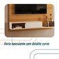 Painel para TV até 55 Polegadas Suspenso Evo 1.36 HB Móveis - Cinamomo/Off White Painel para TV até 55 Polegadas Suspenso Evo 1.36 HB Móveis - Cinamomo/Off White