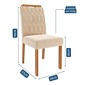 Conjunto de Mesa de Jantar Cimol Louise 130cm com 4 Cadeiras Paola Wood - Cinamomo e Off White Conjunto de Mesa de Jantar Cimol Louise 130cm com 4 Cadeiras Paola Wood - Cinamomo e Off White