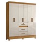 Guarda-Roupa Casal 6 Portas Itatiba Freijó/Off White Moval Guarda-Roupa Casal 6 Portas Itatiba Freijó/Off White Moval