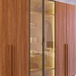 Guarda Roupa 6 Portas Modernita Reflecta com LED Duplex Casal Bom Pastor - Nogal