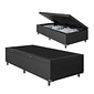 Base Bau Solteiro Ortolike Courino Preto 88x188X40 Base Bau Solteiro Ortolike Courino Preto 88x188X40