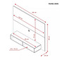 Painel para TV 49 Polegadas Eros Freijó/Off White - Notavel Painel para TV 49 Polegadas Eros Freijó/Off White - Notavel
