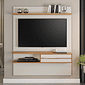 Painel Para TV 55 Polegadas Notável Móveis NT 1155 Off White com Freijó Painel Para TV 55 Polegadas Notável Móveis NT 1155 Off White com Freijó