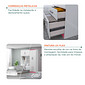 Guarda-Roupa Solteiro Com Cama 4 Portas MX Móveis Lisboa Branco/Rosa-Flex Guarda-Roupa Solteiro Com Cama 4 Portas MX Móveis Lisboa Branco/Rosa-Flex