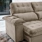 Sofá Retrátil Reclinável Mobi 230Molas Ensacadas 230cm Bom Pastor - 3010 Veludo