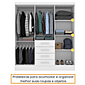 Guarda-Roupa Casal com Espelho, 6 Portas Tcil Móveis Arizona Branco Guarda-Roupa Casal com Espelho, 6 Portas Tcil Móveis Arizona Branco