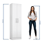 Armário Multiuso 2 Portas NT4045 Branco - Notável Armário Multiuso 2 Portas NT4045 Branco - Notável