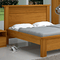 Cama Casal Plus em MDF Naturall - Bom Pastor Cama Casal Plus em MDF Naturall - Bom Pastor