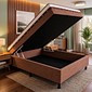Cama Baú Acoplada com Colchão Espuma D28 Casal 138x188x52cm Cama Baú Acoplada com Colchão Espuma D28 Casal 138x188x52cm