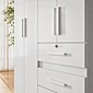 Guarda-roupa Solteiro Sobral 4 Portas 4 Gavetas com Chave Moval - Branco