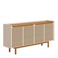 Buffet Dune 4 Portas 1.6 com 1 Gaveta, Off White/Nature - Imcal