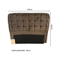 Cabeceira de Cama Box Casal 140cm Estofada Malu Vivace Marrom Cabeceira de Cama Box Casal 140cm Estofada Malu Vivace Marrom