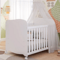 Berço Infantil Americano 100% MDF Uli Móveis Peroba Branco Brilho Berço Infantil Americano 100% MDF Uli Móveis Peroba Branco Brilho