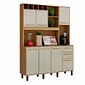 Armário de Cozinha Kit 7 Portas 2 Gavetas Valdemóveis Granada Cinamomo/Off White Armário de Cozinha Kit 7 Portas 2 Gavetas Valdemóveis Granada Cinamomo/Off White