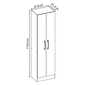 Armário Multiuso 2 Portas NT4045 Branco - Notável Armário Multiuso 2 Portas NT4045 Branco - Notável