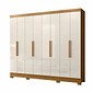 Guarda-Roupa Casal 8 Portas Moval Diplomata Freijó com off White Guarda-Roupa Casal 8 Portas Moval Diplomata Freijó com off White