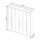 Guarda Roupa Casal Divine Plus 06 portas 100% MDF Branco/Naturalle Ripado - Bom Pastor Guarda Roupa Casal Divine Plus 06 portas 100% MDF Branco/Naturalle Ripado - Bom Pastor