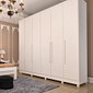 Guarda-Roupa Casal 6 Portas 4 Gavetas Tcil Móveis Veneza Branco Guarda-Roupa Casal 6 Portas 4 Gavetas Tcil Móveis Veneza Branco