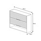 Armário Aéreo Esplendida 80 2 Portas 100% MDF MGM Móveis - Cinamomo/Of White