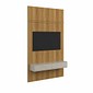 Painel Frisado Bali 1.5 para Tv até 55 Com Bancada Bali Freijo/off White - Lukaliam Painel Frisado Bali 1.5 para Tv até 55 Com Bancada Bali Freijo/off White - Lukaliam