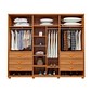 Guarda-roupa Casal 6 Portas 6 Gavetas Versati Bom Pastor 242cm - Nog/Beg