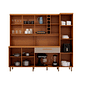 Kit Cozinha Cairo 8 Portas 221cm Luciane - Cumaru/Mocaccino
