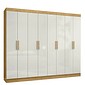 Guarda-Roupa Casal 8 Portas 4 Gavetas Tauri MX Móveis Marrocos/Off White Guarda-Roupa Casal 8 Portas 4 Gavetas Tauri MX Móveis Marrocos/Off White