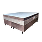 Cama Box Queen (Colchão + Base) Grécia 158x198 Molas Ensacadas Topázio Cama Box Queen (Colchão + Base) Grécia 158x198 Molas Ensacadas Topázio