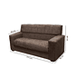 Conjunto de Sofá 2x3 Lugares Dubai Castor Masterflex